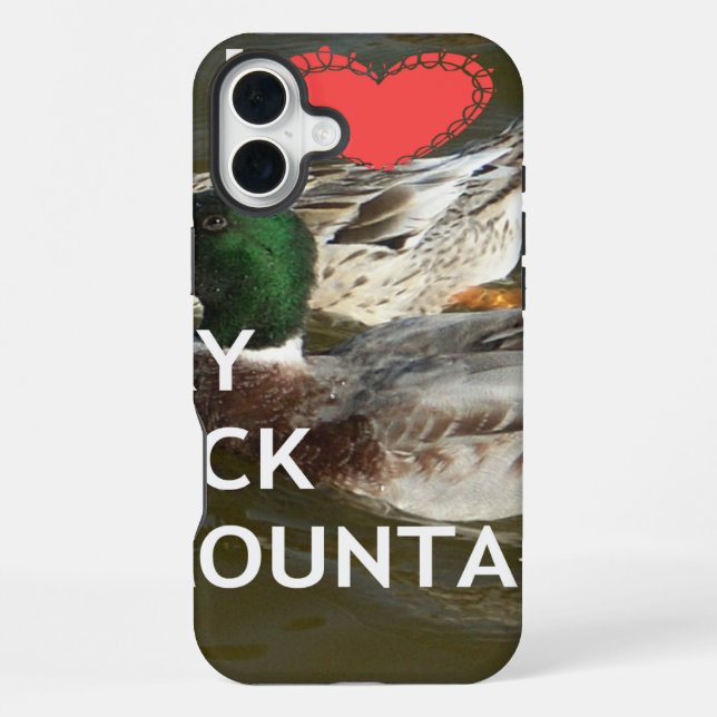 Ducky duck mountains. iPhone case (Back)