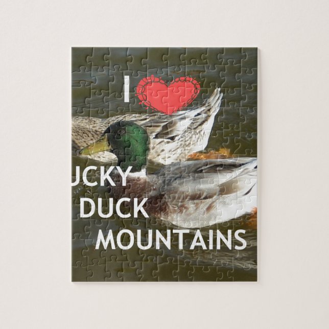 Ducky duck mountains. jigsaw puzzle (Vertical)