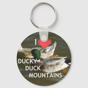 Ducky duck mountains. key ring