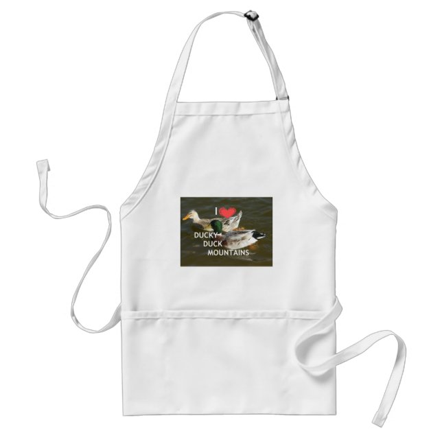 Ducky duck mountains. standard apron (Front)