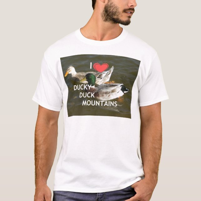 Ducky duck mountains. T-Shirt (Front)