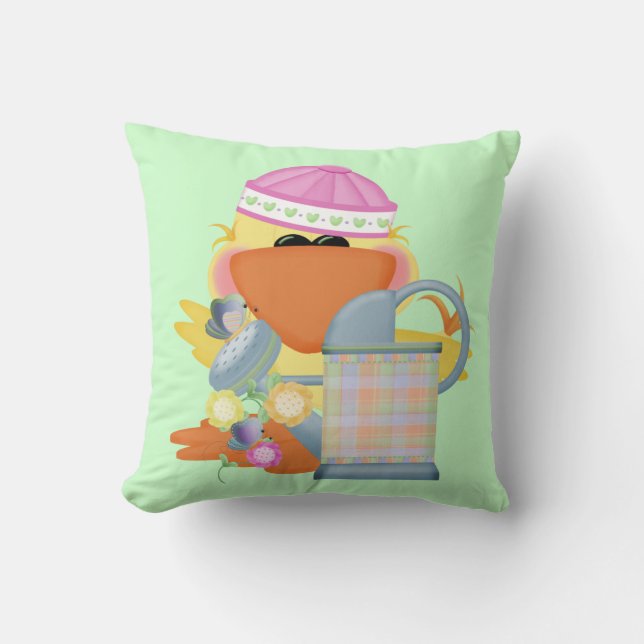 Ducky Flower  American MoJo Pillows (Front)