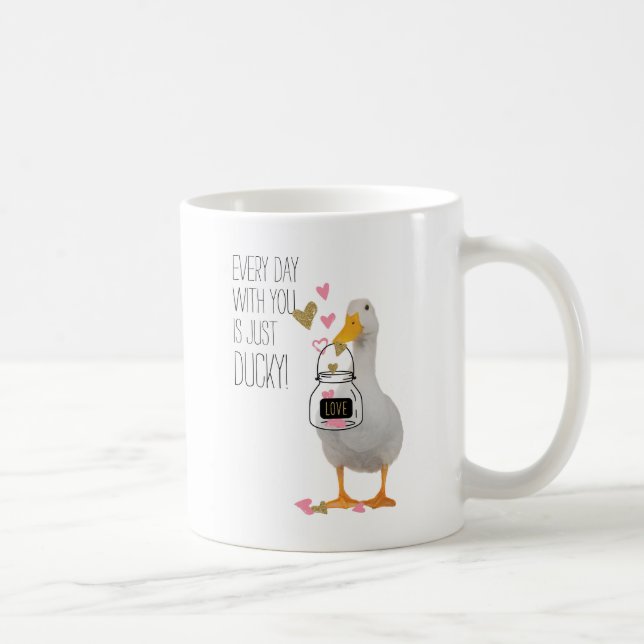 Ducky Valentine Coffee Mug (Right)