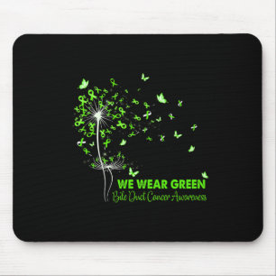 Duct Cancer Awareness Faith Hope Love Dandelion  Mouse Pad