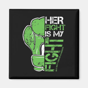 Duct Cancer Her Fight Is My Fight Boxing Glove Magnet