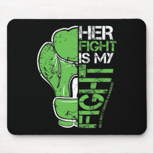 Duct Cancer Her Fight Is My Fight Boxing Glove  Mouse Pad