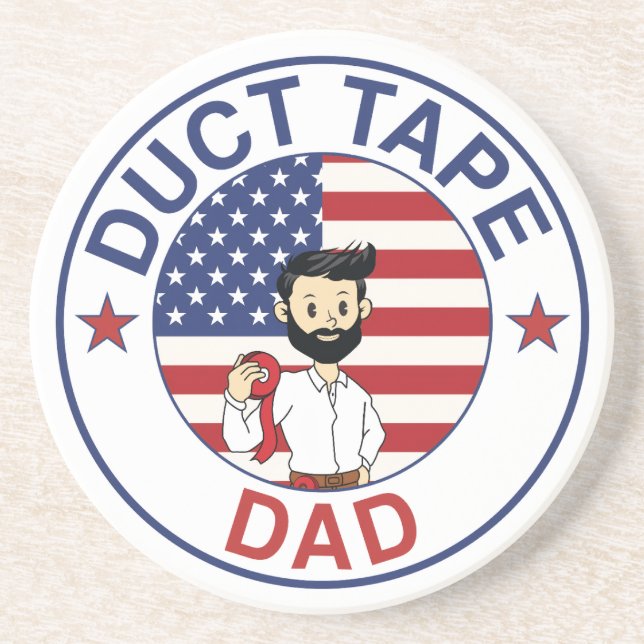Duct Tape Dad - Coaster (Front)
