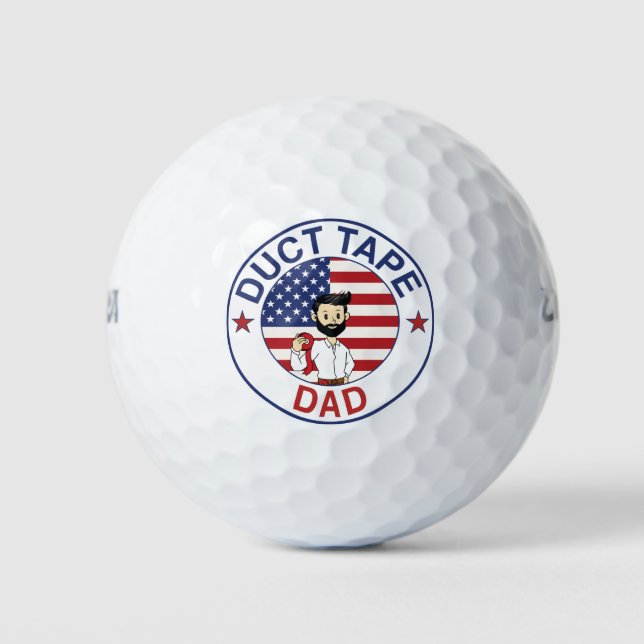 Duct Tape Dad - Golf Ball (Front)