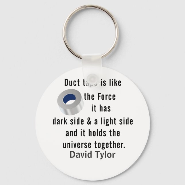 Duct Tape, Engineering humour Key Ring (Front)
