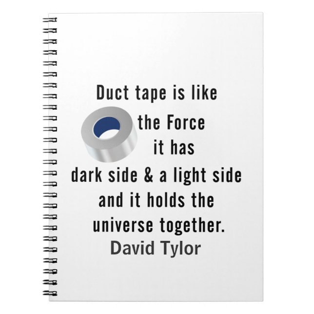Duct Tape, Engineering humour Notebook (Front)