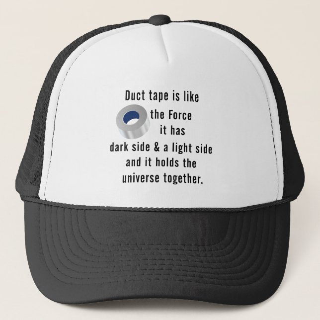 Duct Tape, Engineering humour Trucker Hat (Front)
