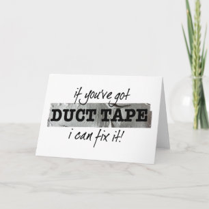 Duct Tape Fix It Humour Card