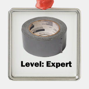 Duct Tape Level Expert Metal Ornament