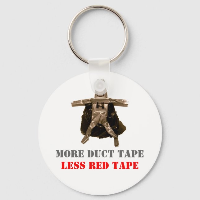 Duct Tape Man Key Ring (Front)