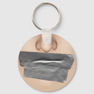 Duct Tape Mouth Key Ring