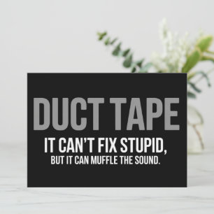 Duct Tape Muffle The Sound Adult Humour Sarcastic  Invitation