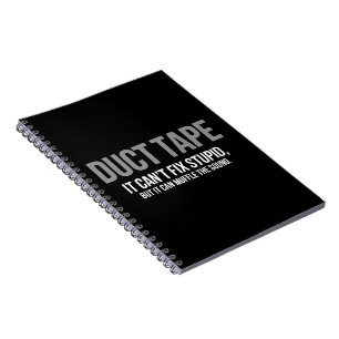 Duct Tape Muffle The Sound Adult Humour Sarcastic  Notebook