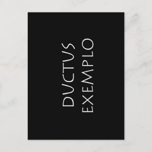 Ductus exemplo postcard