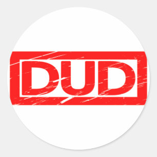 Dud Stamp Classic Round Sticker