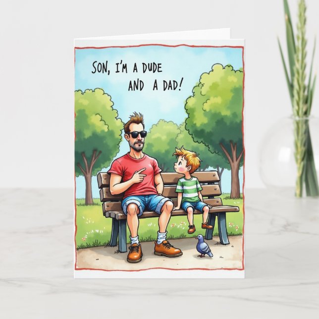Dude Dad Moment Scene Card (Front)
