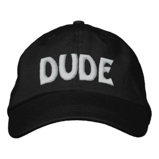 DUDE EMBROIDERED HAT