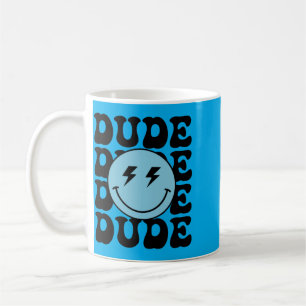 Dude Happy Face 1st Birthday Family Matching Theme Coffee Mug