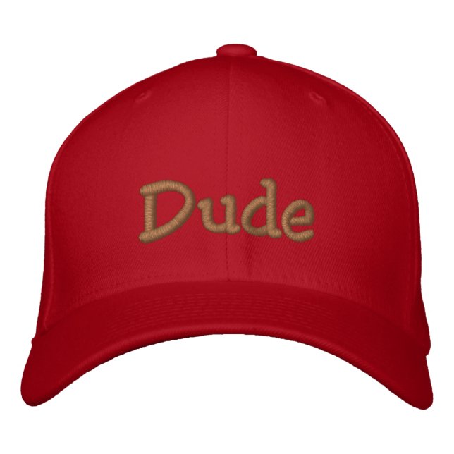 Dude-Hat Embroidered Hat (Front)