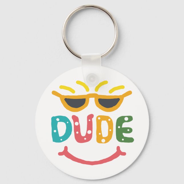 Dude Key Ring (Front)