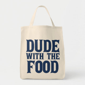 Dude With The Food Blue Tote Bag
