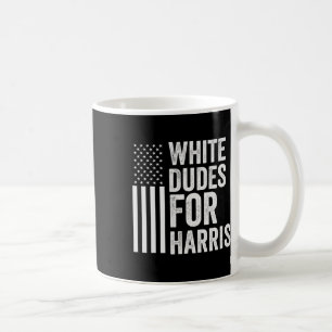Dudes For Harris Support President Kamala Usa Flag Coffee Mug