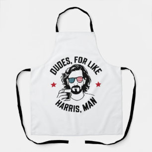 Dudes For Like Harris Man White Dudes For Harris Apron