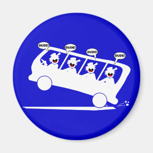 DUDES in transit-1 Magnet