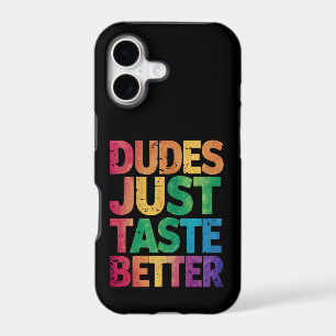  Dudes Just Taste Better Distressed Gay Pride 