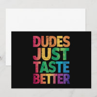 Dudes Just Taste Better Distressed Gay Pride