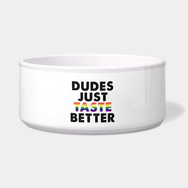 Dudes Just Taste Better Gay Pride Gift Idea (Front)