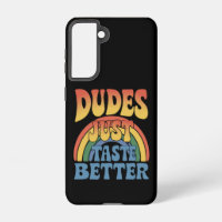 Dudes Just Taste Better Rainbow Gay Pride Vintage