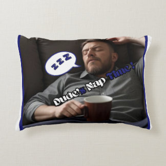 Dude's Nap Time Accent Pillow