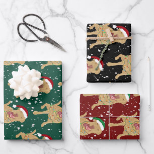 Dudley Labrador Christmas  Wrapping Paper Sheet