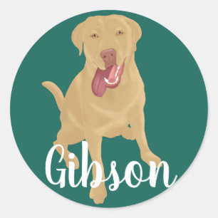 Dudley Labrador   Classic Round Sticker