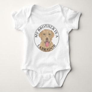 Dudley Labrador Dog Baby Bodysuit