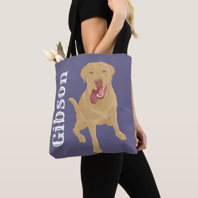 Dudley Labrador Retriever Tote Bag (Close Up)