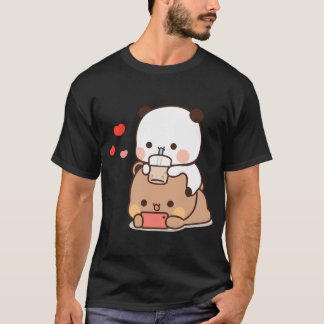 Dudu Bear And Bubu Panda Enjoying Time Together⤠T-Shirt