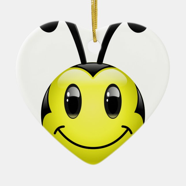 Dudu Bee Ceramic Tree Decoration (Front)