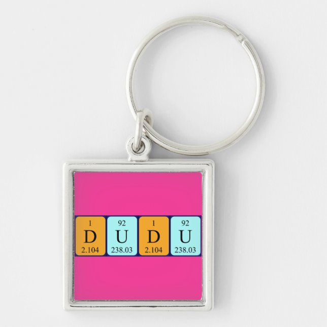 Dudu periodic table name keyring (Front)