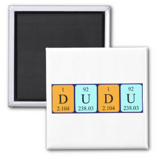 Dudu periodic table name magnet