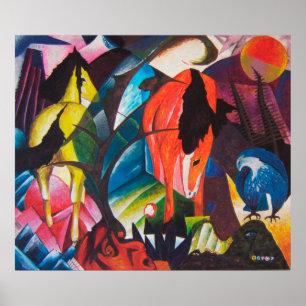 Due Cavalli (two horses) by Marc Franz - Vintage Poster