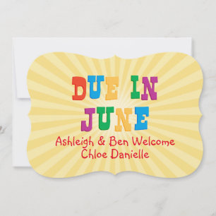 Due In June Announcement