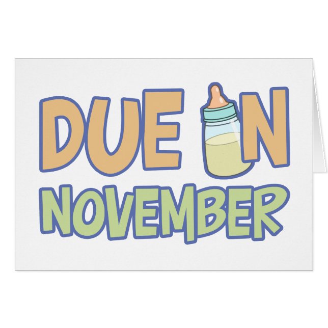 Due In November (Front Horizontal)
