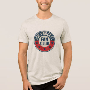 Due Process Fan Club – Anti ICE Vintage Badge Tri-Blend Shirt