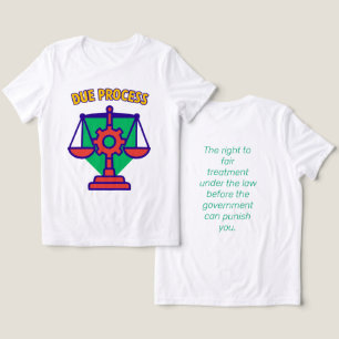 Due Process: Justice in Balance Tri-Blend Shirt